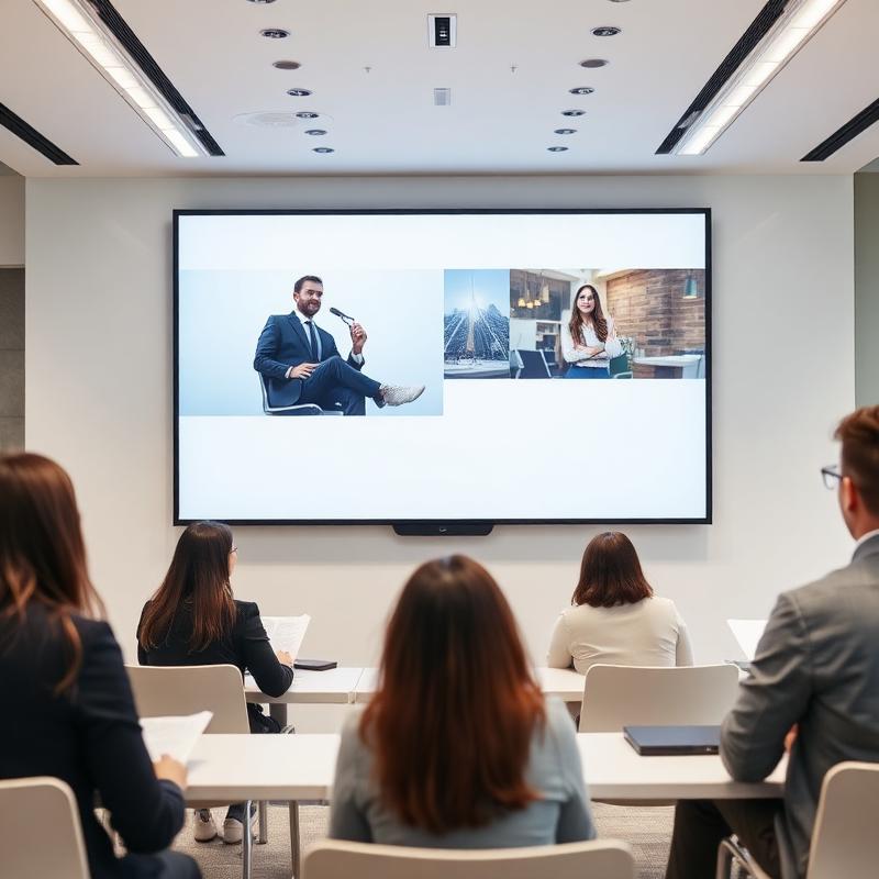 HR manager creating staff onboarding training on a laptop